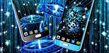 Blue tech live wallpaper