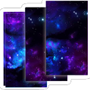 Dark Neon Nebula HD Wallpaper APK