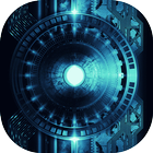 Cool Blue Technology Wallpaper biểu tượng