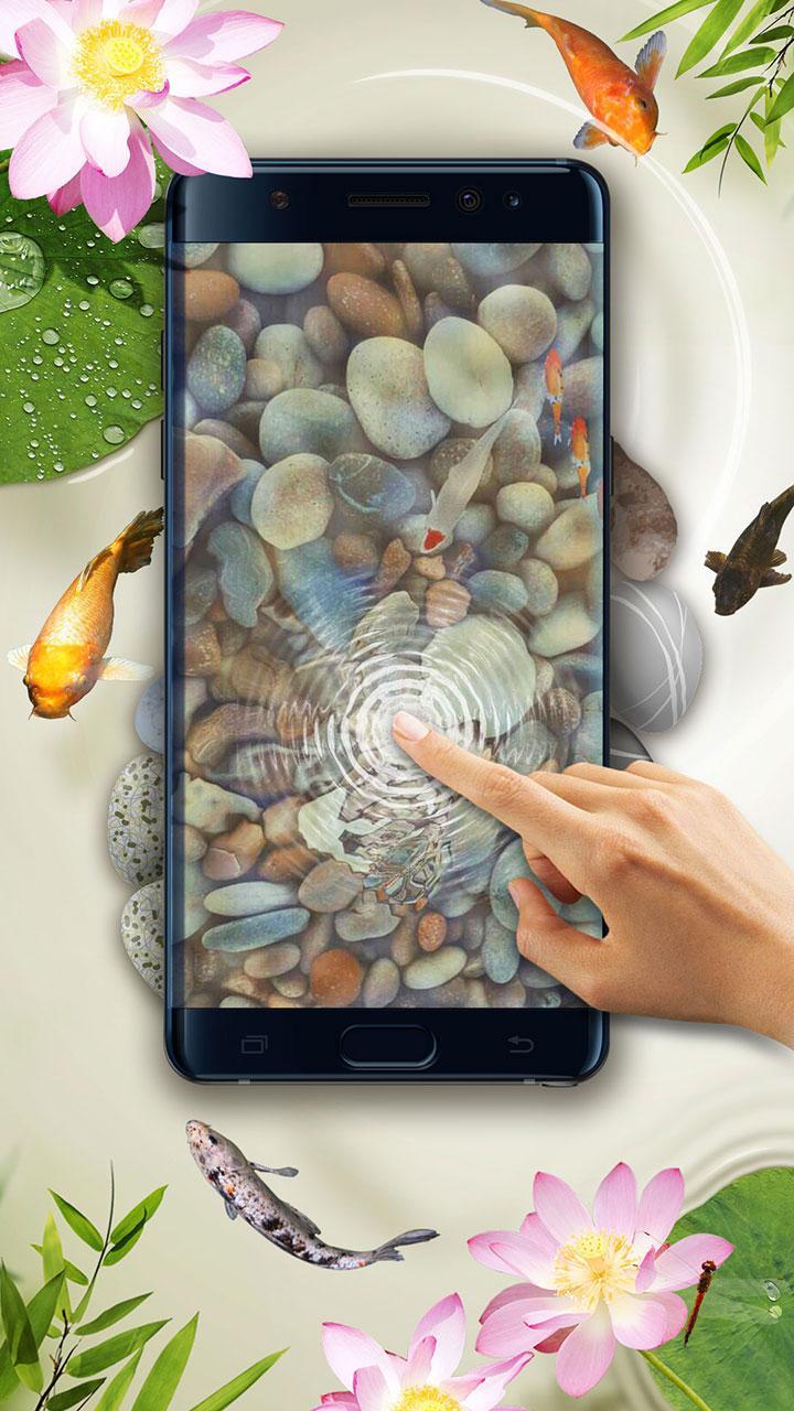 Android 用の 鯉の池の3dライブ壁紙 Apk をダウンロード