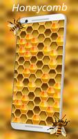 Honeycomb Bee Wallpaper Affiche