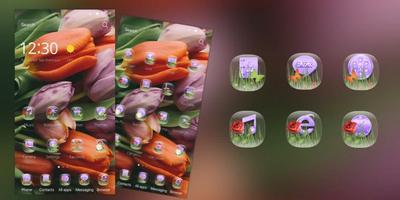 HD Tulip  Neon Live Wallpaper capture d'écran 3