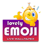 Lovely Emoji Live wallpaper icono