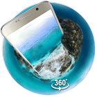 Underwater world 3D Theme&wallpaper (VR Panoramic) icône