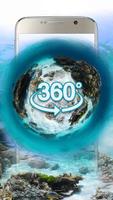 Underwater world 3D Theme&wallpaper (VR Panoramic) Affiche