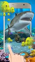 Poster Tema 3D Ocean Shark (effetto shake&get)
