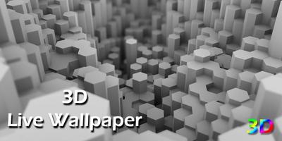 Black 3D Live WallPaper Affiche