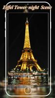 パリエッフェル塔のHDの壁紙と輝くパリ・ナイト・ライブ壁紙 スクリーンショット 3