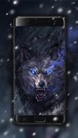 야생의 늑대 라이브 배경 화면 스크린샷 1