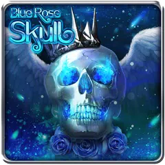 download Blue Rose Skull Live Wallpaper APK