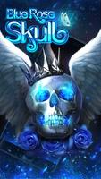 Blue Rose Skull Live Wallpaper poster