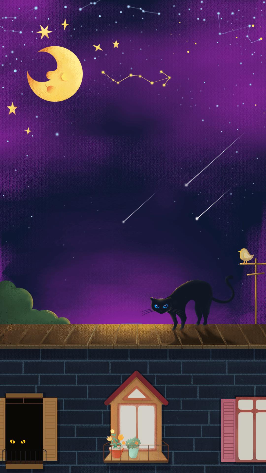 Скачать Black Cat Live Wallpaper APK для Android