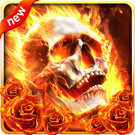 Fiery Skull Live Wallpaper