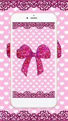 Pink bow Live Wallpaper APK download