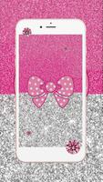 Pink bow Live Wallpaper capture d'écran 1