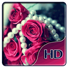 Rose and pearls Live Wallpaper icon