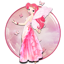 Sweet Pink Angel Theme APK