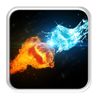 Fire and Ice Lava Live Wallpaper أيقونة