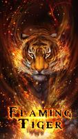 Fond d'écran Flamme Tigre Live Affiche
