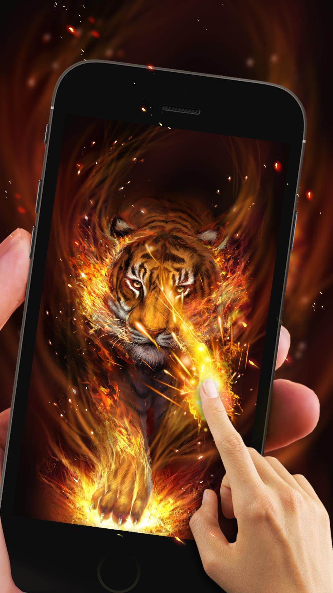 Fond d cran Flamme Tigre Live pour Android T l chargez Fond d cran Flamme Tigre Live pour Android T l chargez