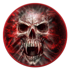 Red Blood Skull Live wallpaper icône