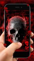 Red Blood Skull Live wallpaper capture d'écran 1