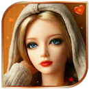 Fluorescent Pink Cute Doll Live wallpaper (FREE) APK