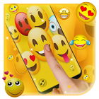 happy ecstatic emoji Live Wallpaper آئیکن