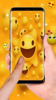 happy ecstatic emoji Live Wallpaper plakat