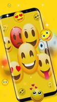 happy ecstatic emoji Live Wallpaper imagem de tela 1