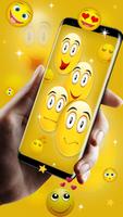 happy ecstatic emoji Live Wallpaper imagem de tela 2