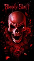 Red Blood Skull Live Wallpaper poster