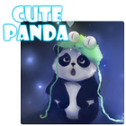 Cute baby panda live wallpaper آئیکن