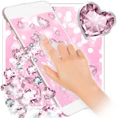 Pink Glitter Diamond Wallpaper APK Herunterladen