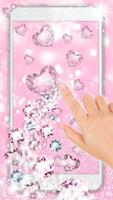 Pink Glitter Diamond Wallpaper poster