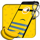 Cute Yellow Banana cartoon Live Wallpaper icon