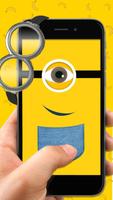 Cute Yellow Banana cartoon Live Wallpaper captura de pantalla 2