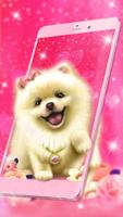Cute Fluffy Puppy Live Wallpaper poster