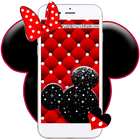 Cute Red Mice Live wallpaper icône