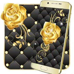 Baixar Gold Rose Live Wallpaper APK