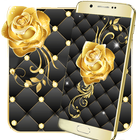 Gold Rose Live Wallpaper icône