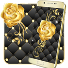 Gold Rose Live Wallpaper أيقونة