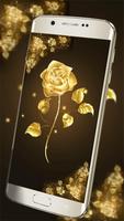 پوستر Gold Rose Live Wallpaper