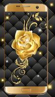 Gold Rose Live Wallpaper captura de pantalla 2