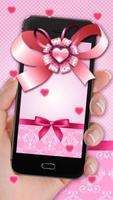 Glittering Pink Bowknot Live Wallpaper screenshot 2