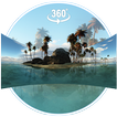 Thème 3D Île tropicale (Panoramique RV)