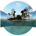 Tema 3D de ilha tropical (VR panorâmica)   ícone