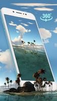 برنامه‌نما VR Panoramic Tropical Island 3D Live Wallpaper عکس از صفحه