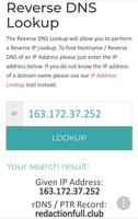 Reverse IP DNS Lookup capture d'écran 1