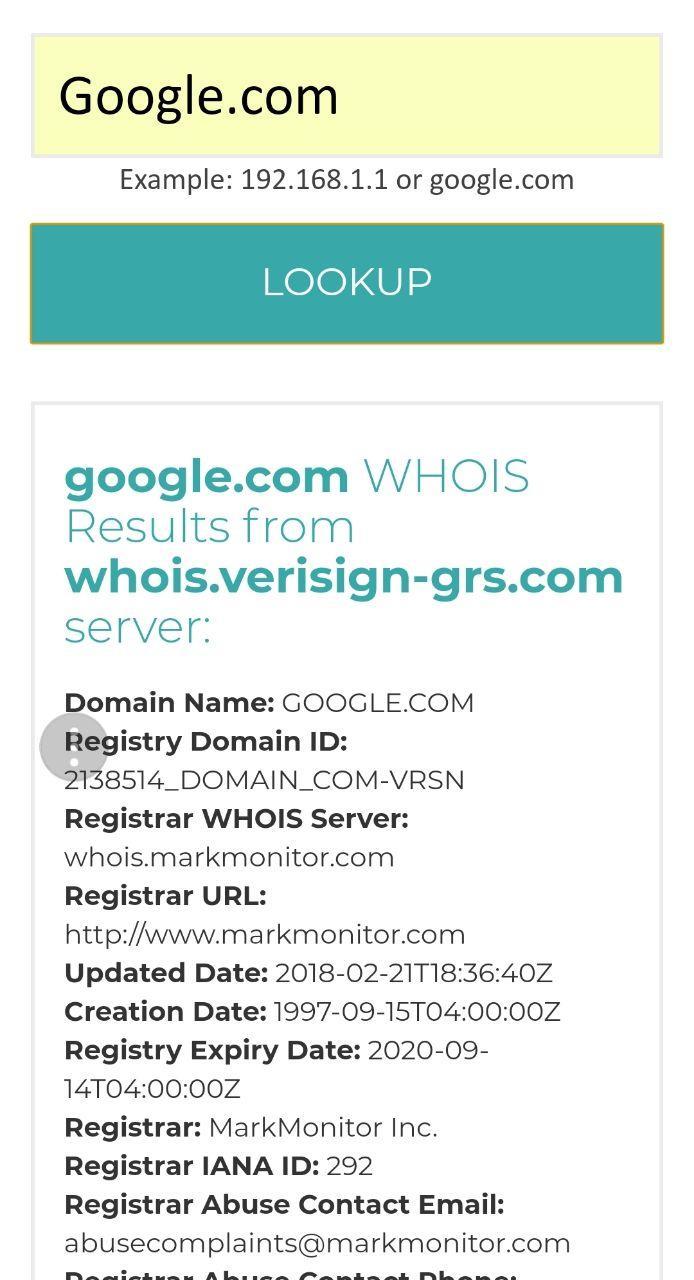 Whois Lookup For Android Apk Download